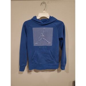 Nike Jumpman Blue hoodie Youth SZ M 10-12 yes. Front pocket basketball Jordan‎